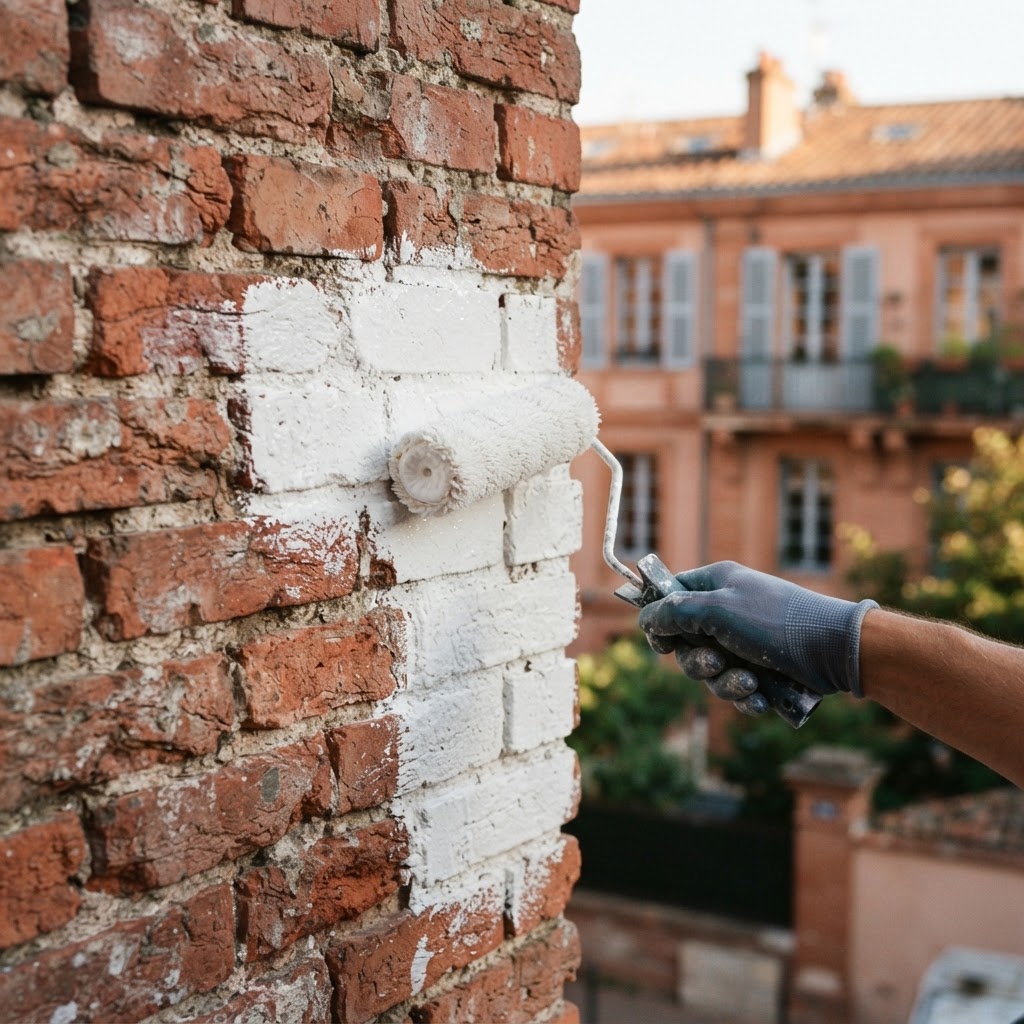 Peindre un mur en brique à Toulouse : guide complet 2026