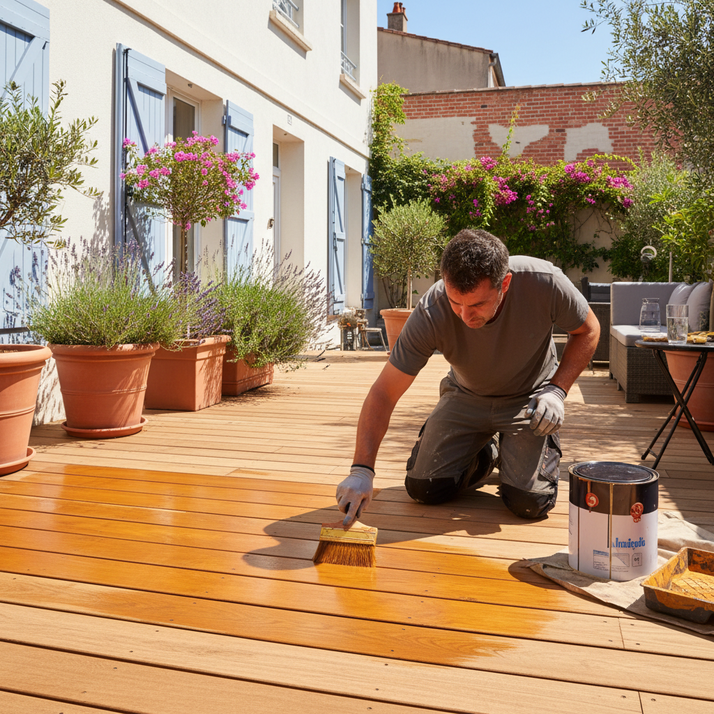 Peindre une terrasse en bois à Toulouse : guide complet de l'été 2026