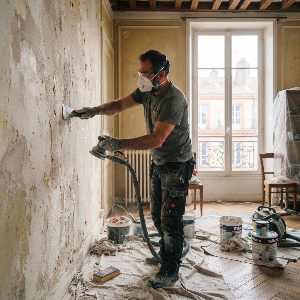 Enlever l'ancienne peinture à Toulouse : techniques et outils des professionnels