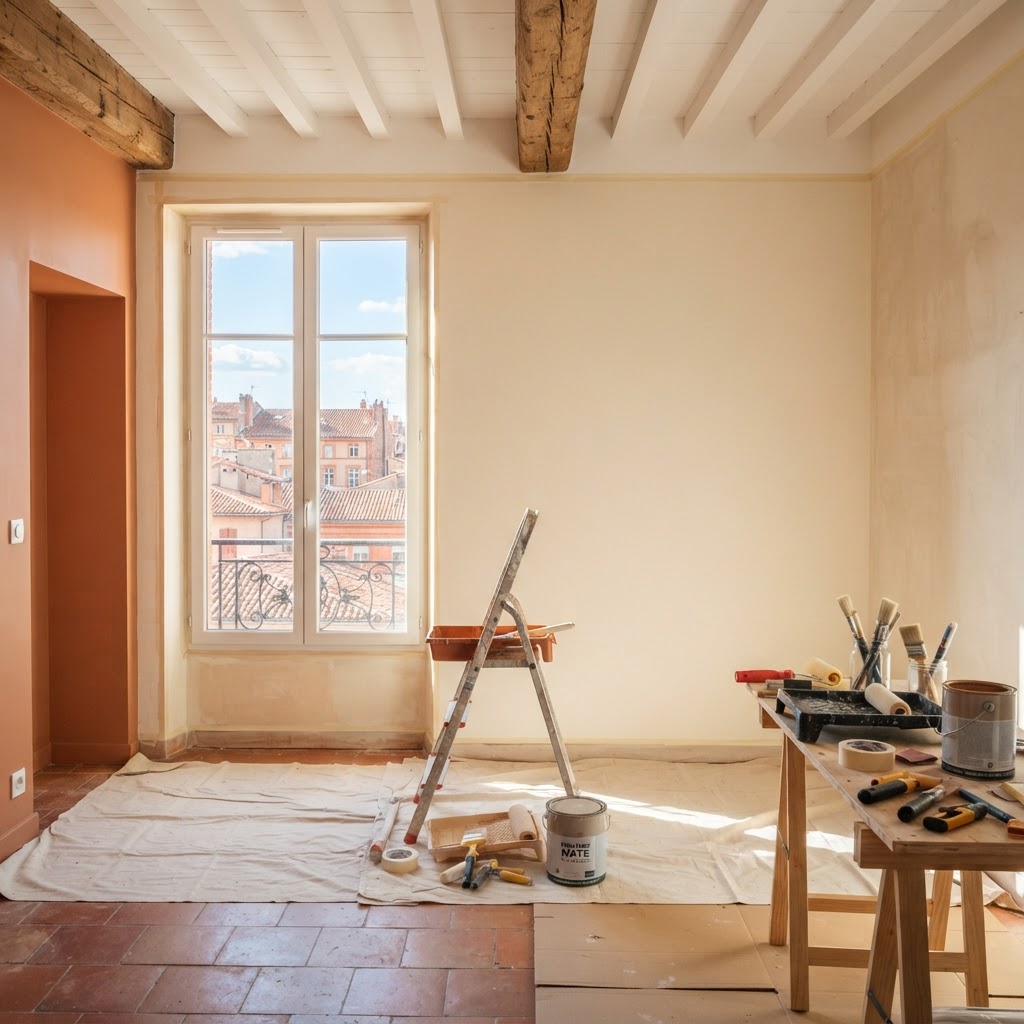 Rénovation Toulouse : 7 chiffres clés des travaux peinture 2026