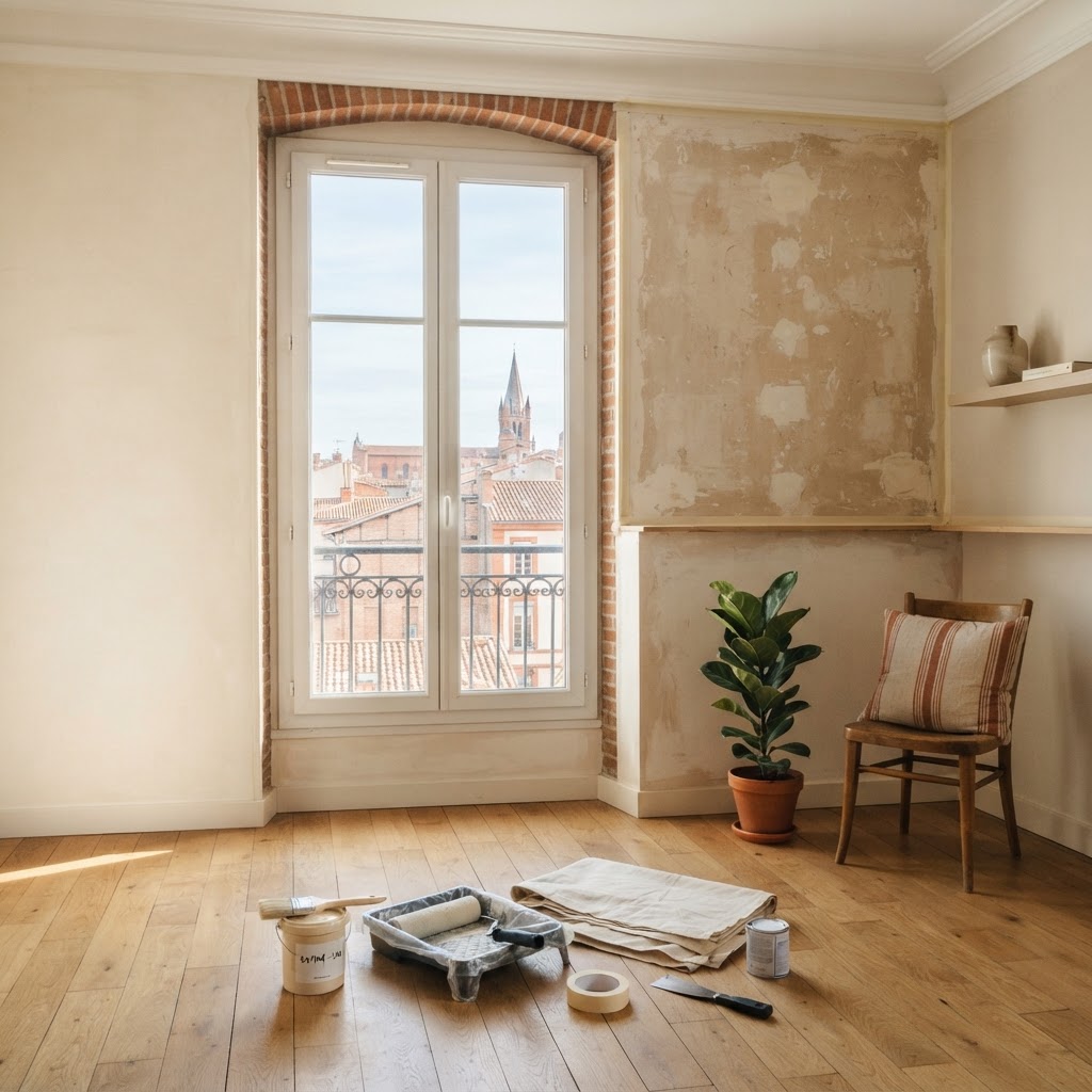 Travaux peinture Toulouse : checklist avant l’arrivée de l’artisan