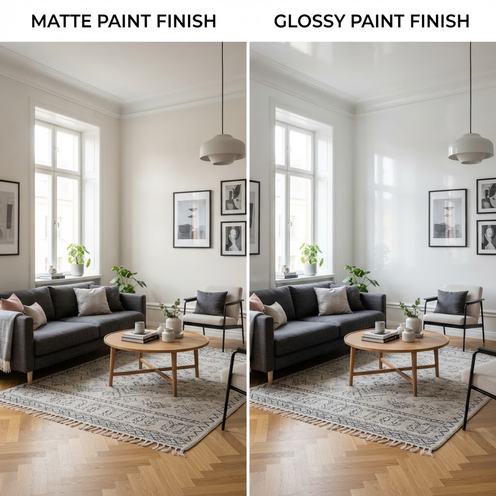 Peinture brillante vs mate à Toulouse : quel finition pour chaque pièce en 2026
