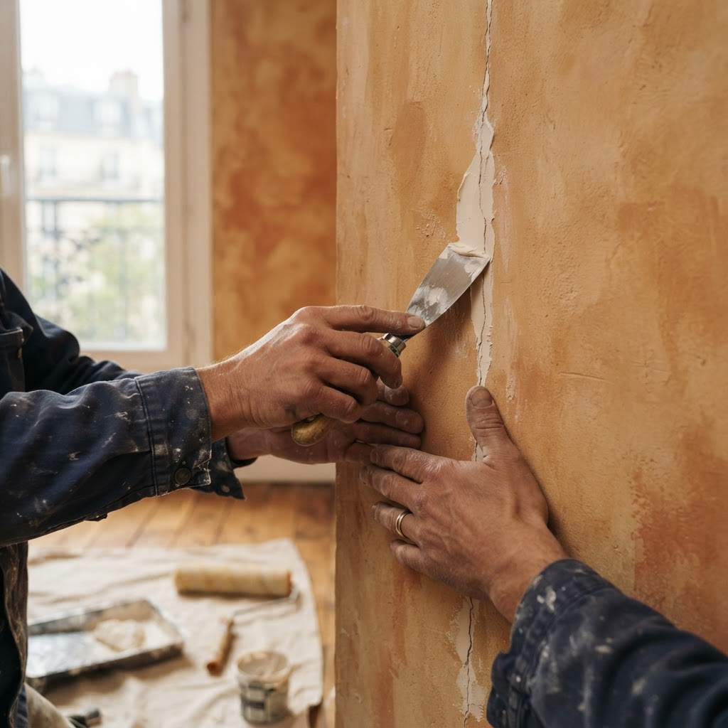 Fissures et peinture à Toulouse : réparer ses murs avant travaux