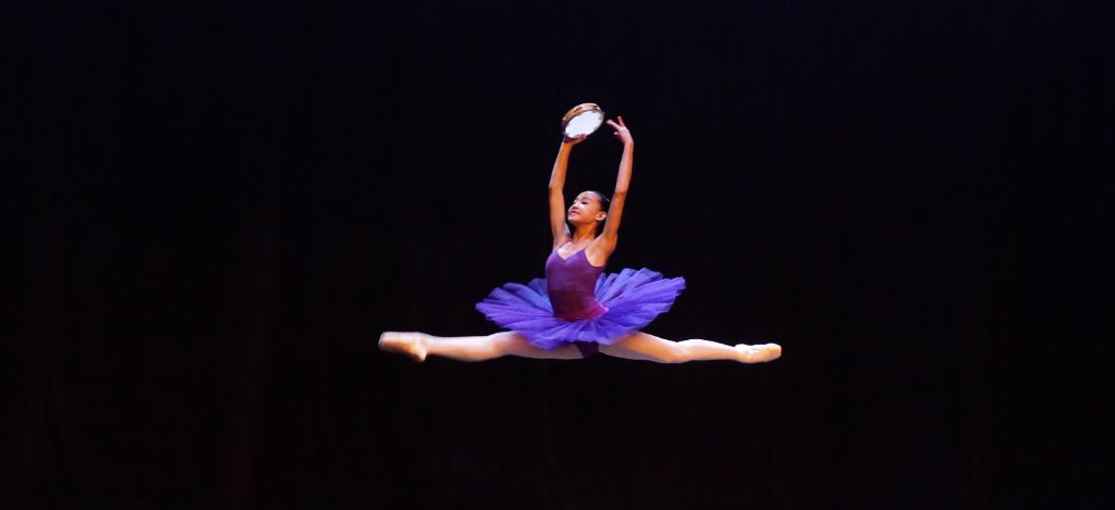 SWBC dancer performing grand jeté