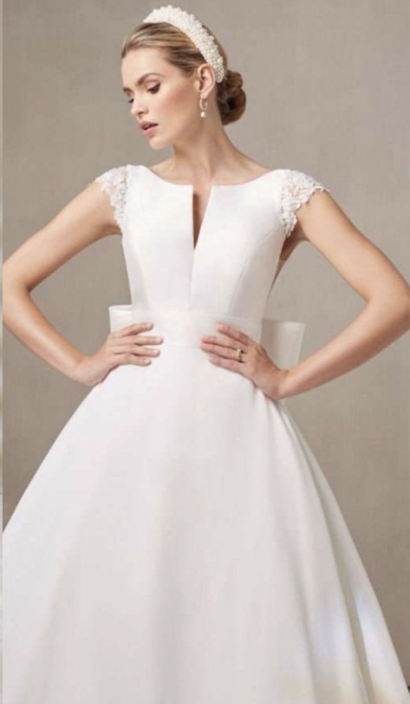 Beautiful wedding dress ready for transformation