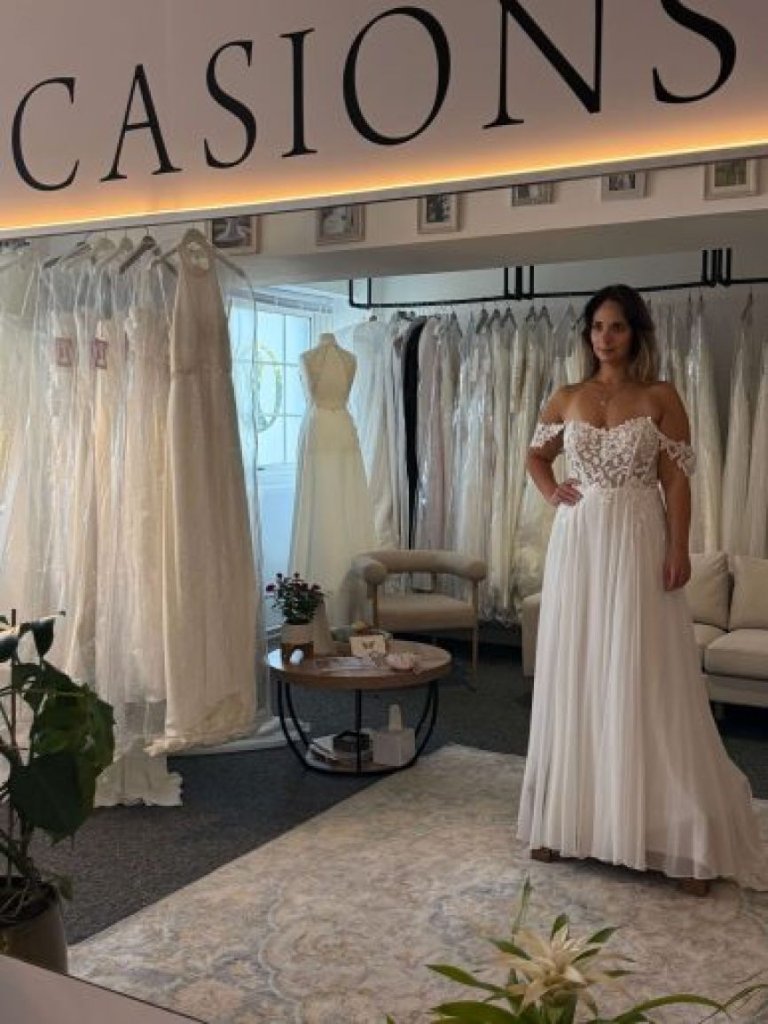 Inside Occasions Bridal studio, Southampton