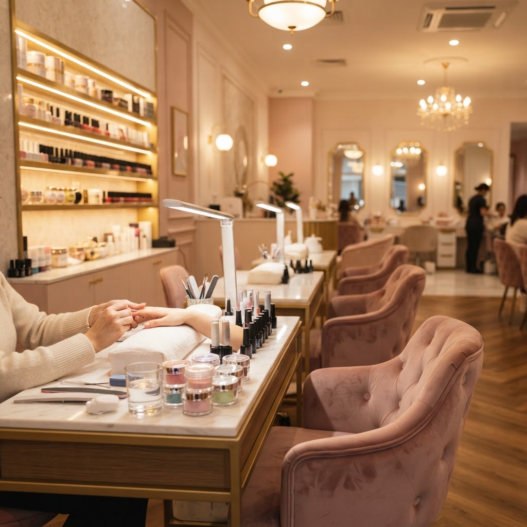 Wnętrze pracowni Ewelina Adamska Nails (PRZYKŁAD)