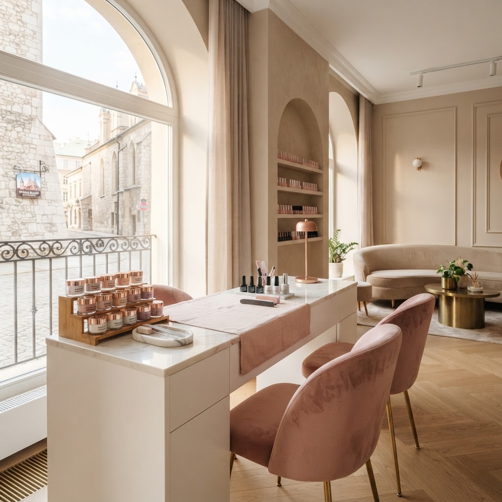 Wnętrze salonu Nail Loft Studio