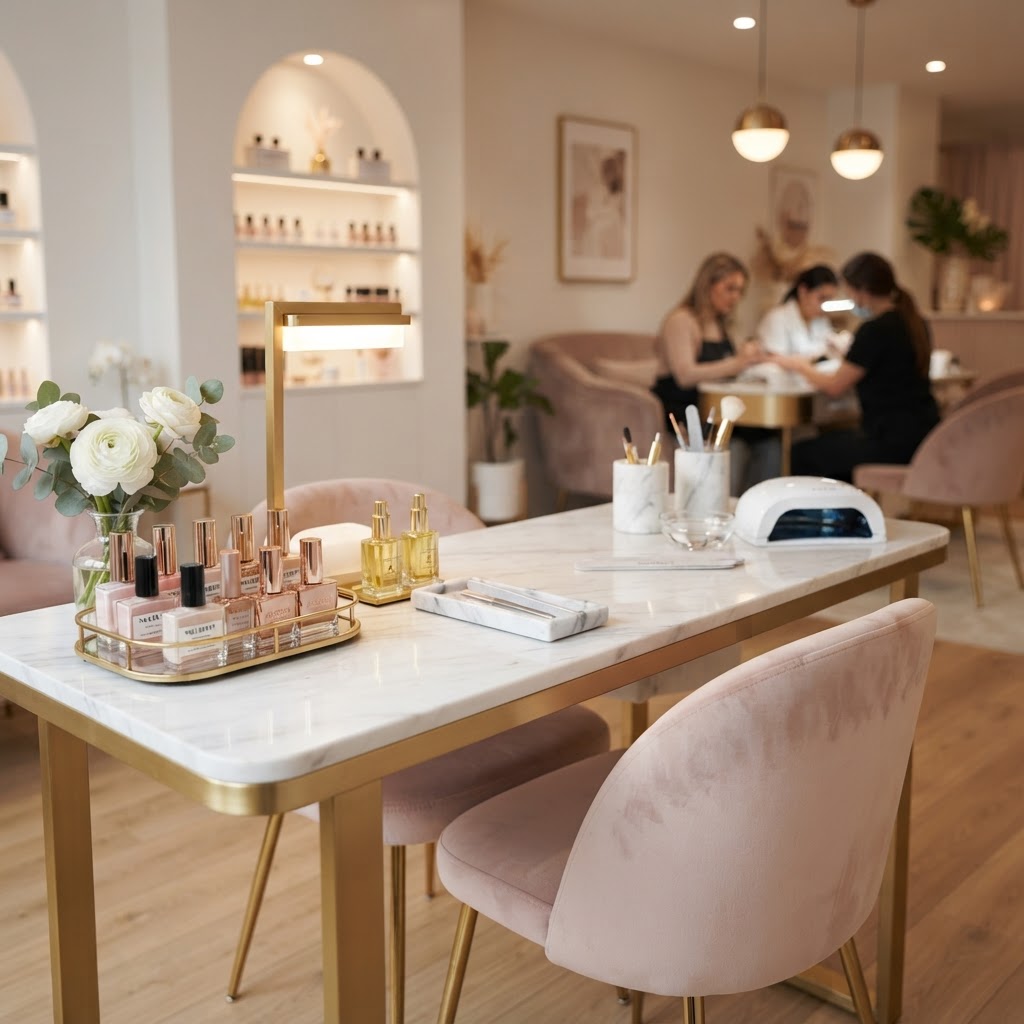 Wnętrze pracowni Anna Kowalska Nails (PRZYKŁAD)