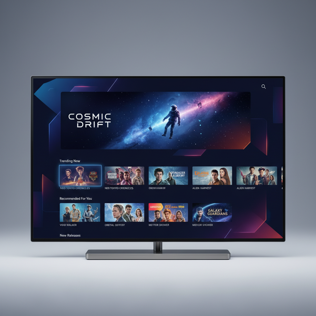 Final Sky Entertainment Platform home screen on TV