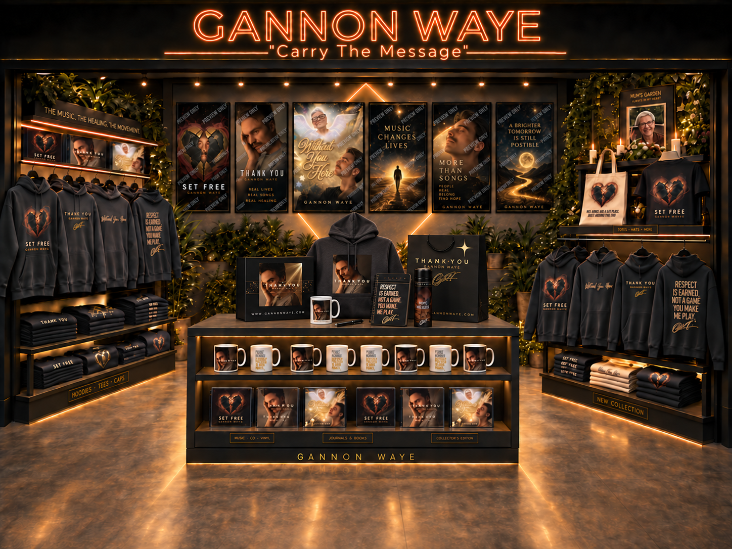 Gannon Waye Boutique, official merchandise store