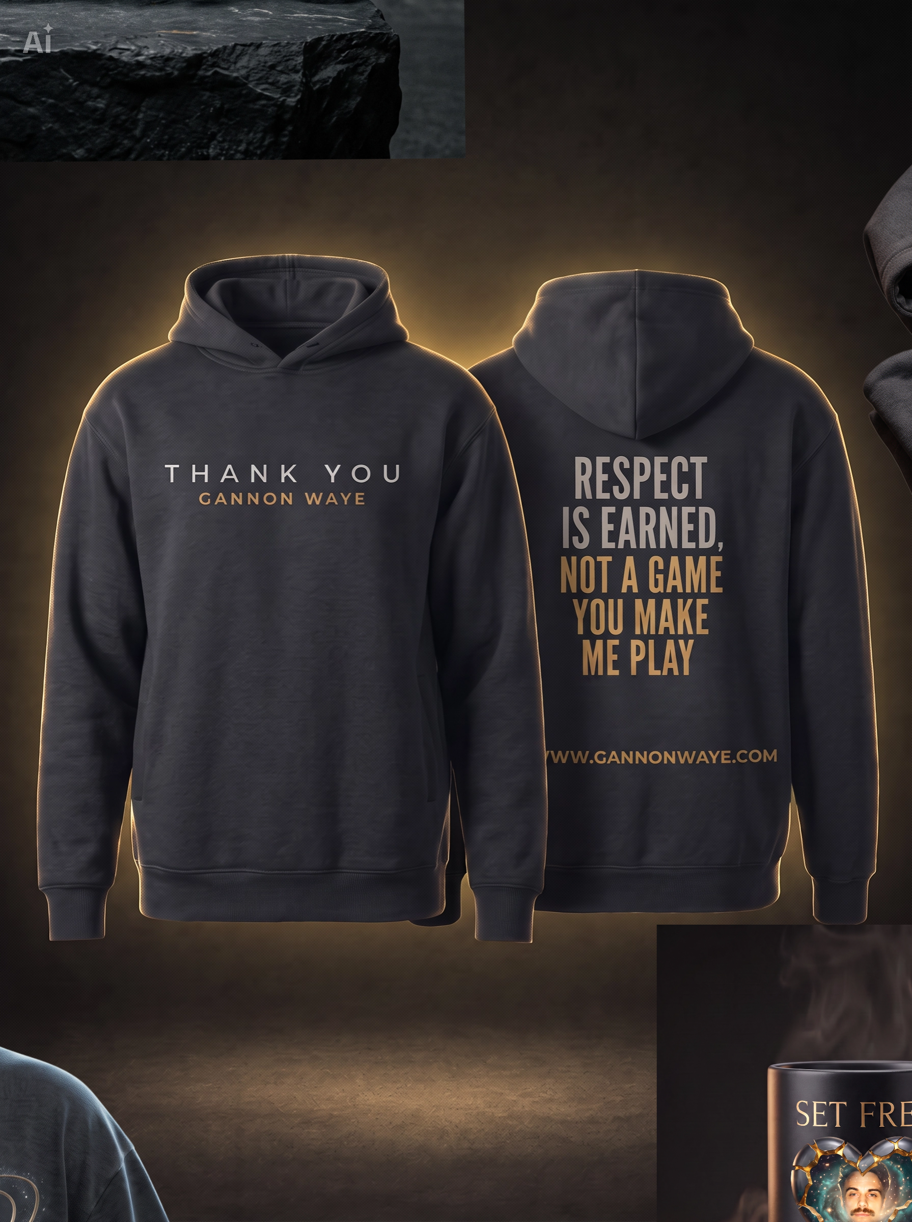 Thank You Hoodie, No Signature concept