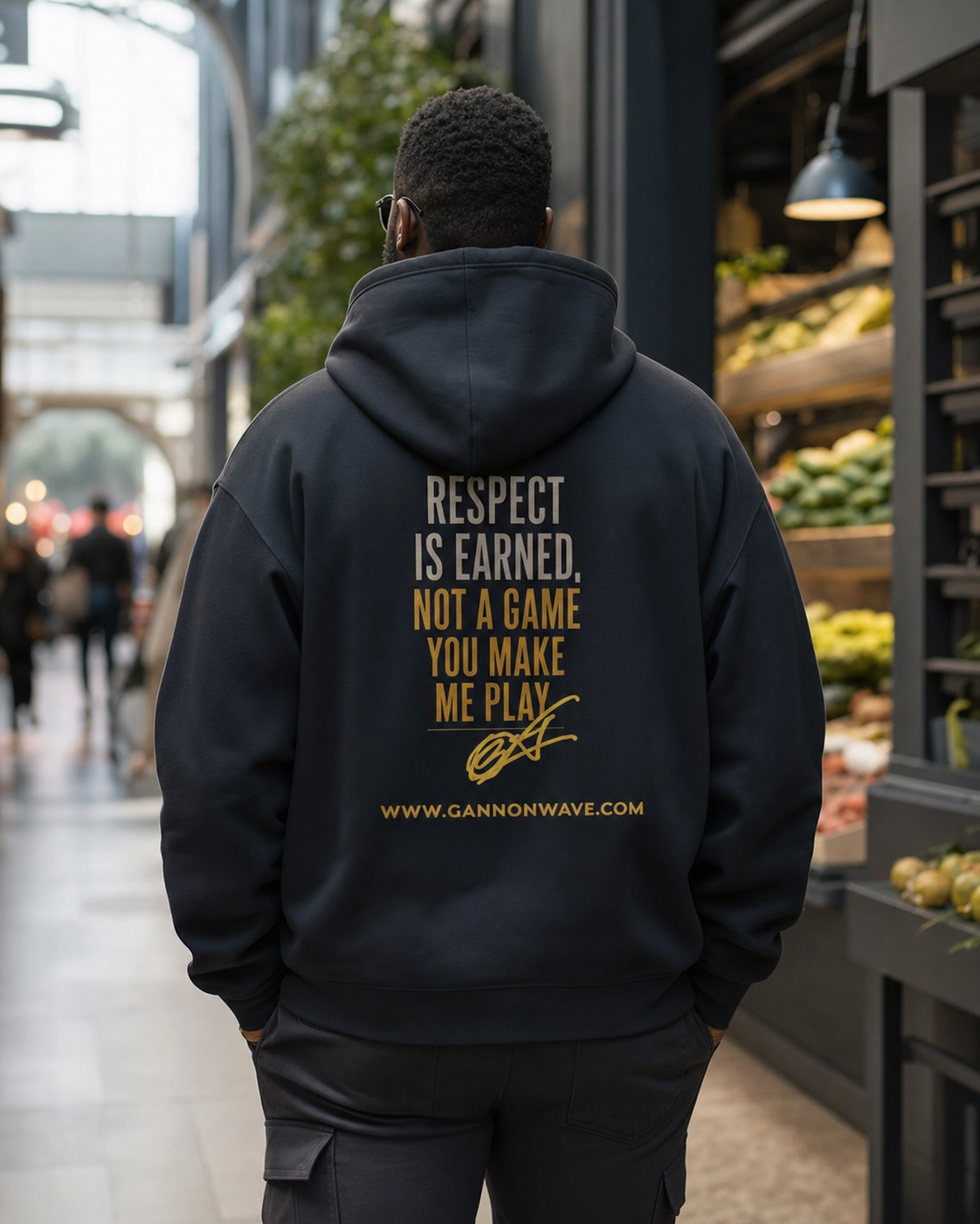 "Respect Is Earned" Hoodie — Dark Grey 2