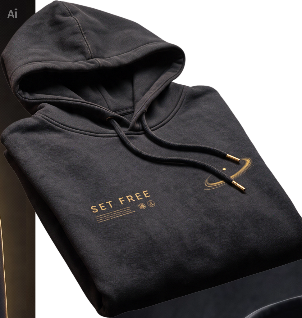 Set Free Minimal Hoodie concept