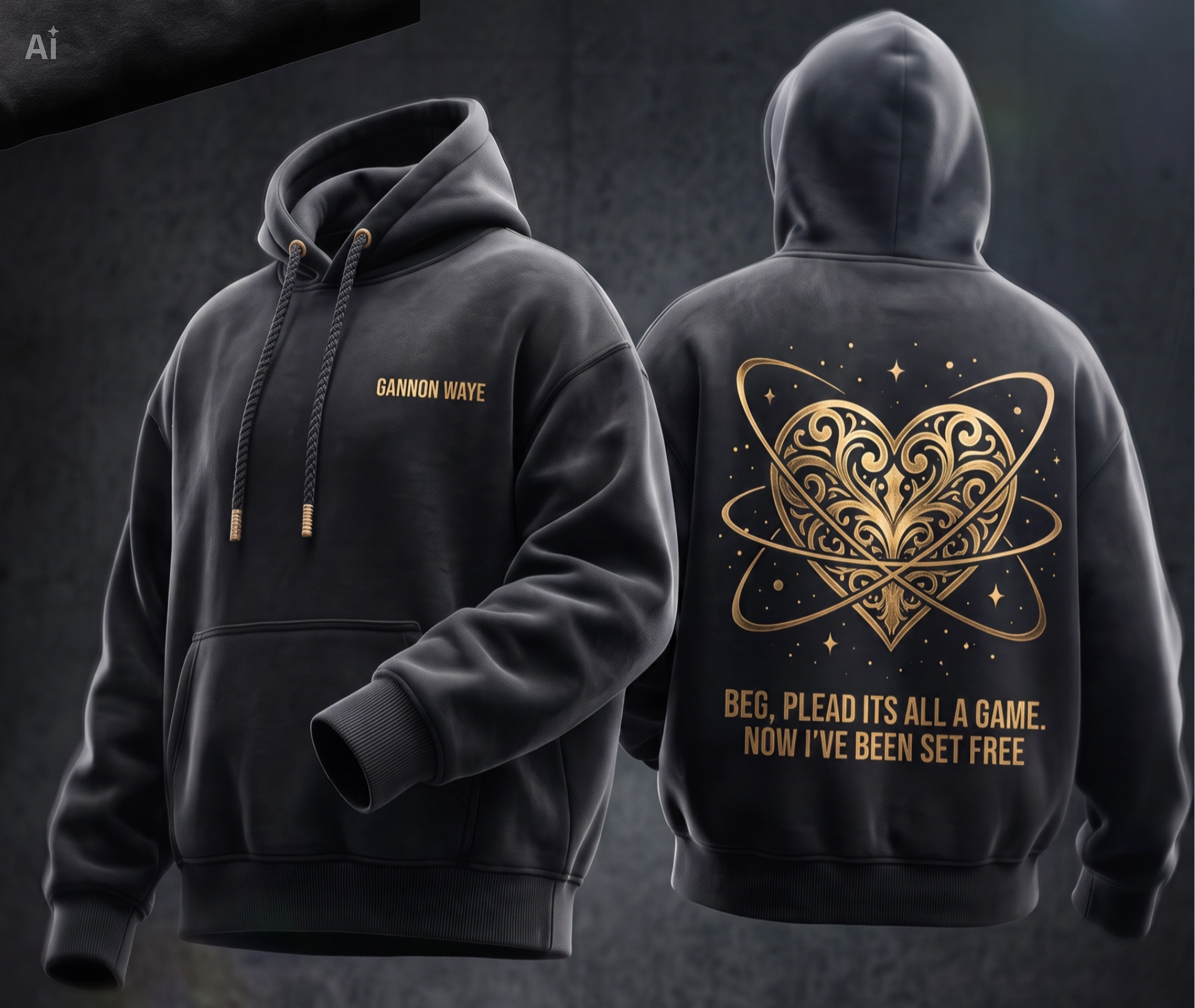 Set Free Heart Hoodie concept
