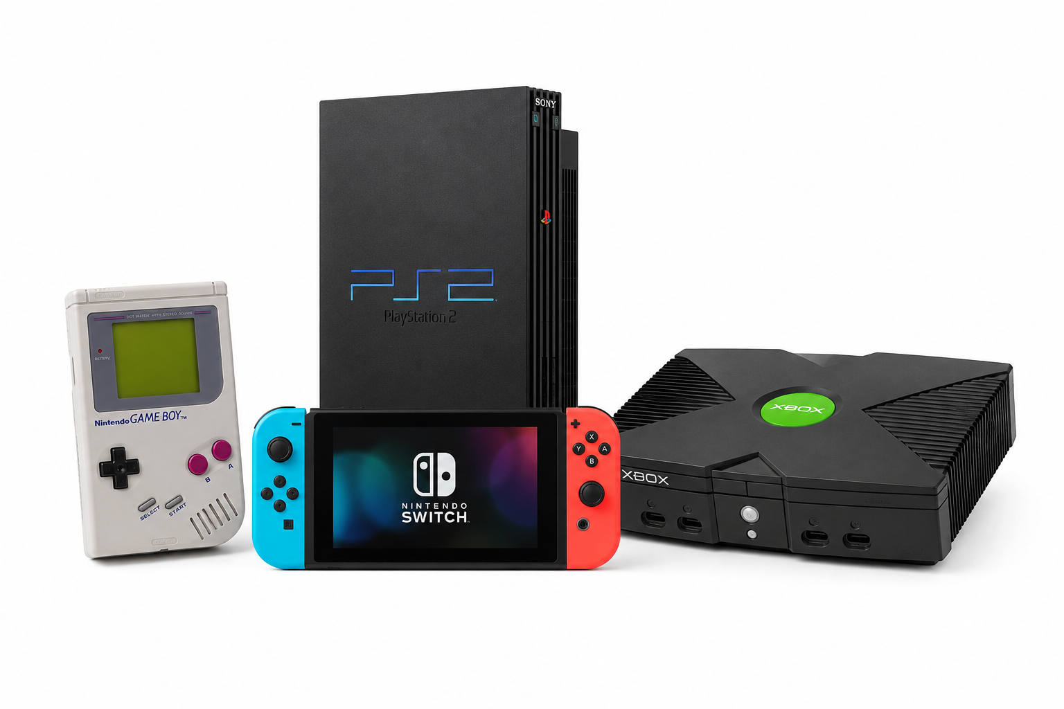 Retro Konsolen: Gameboy, Nintendo Switch, PS2 und mehr