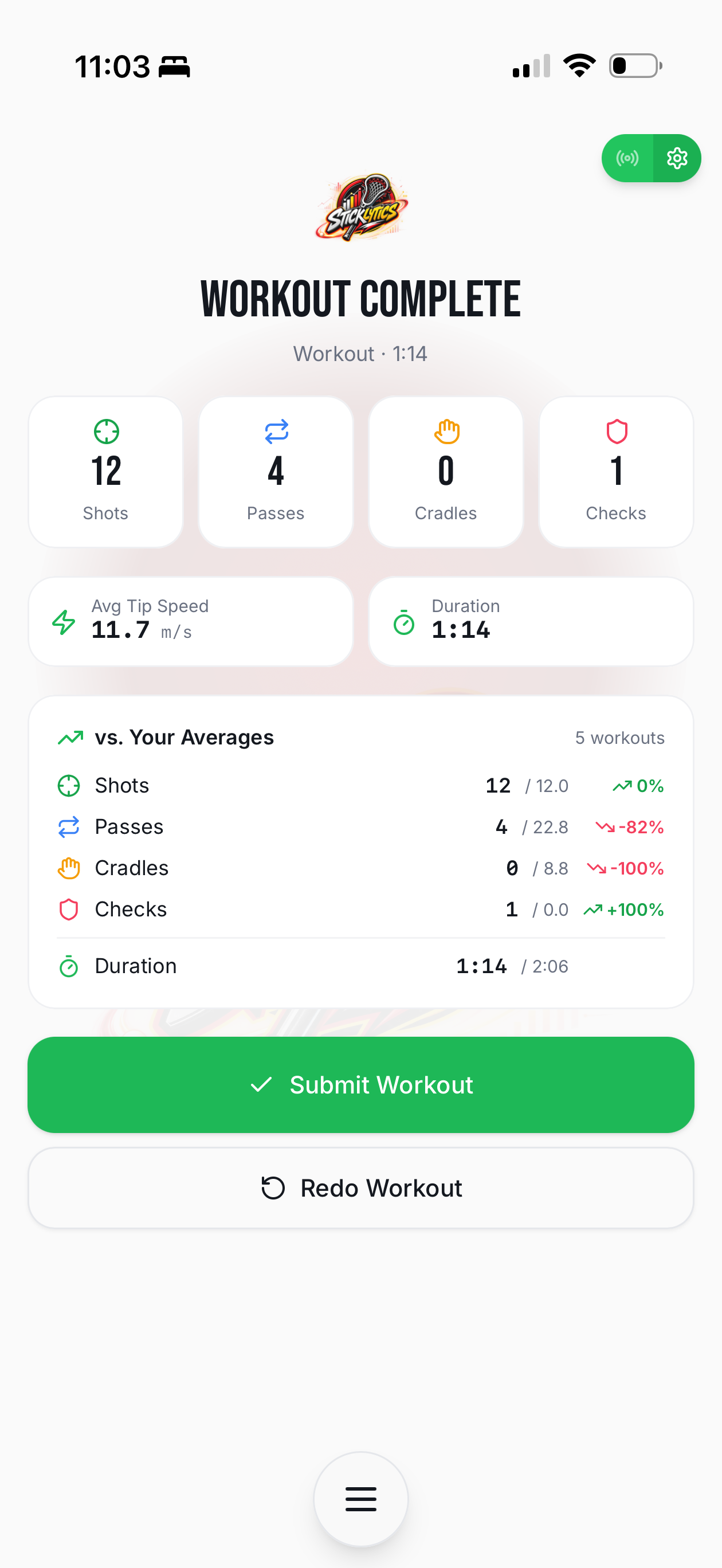 Workout Complete