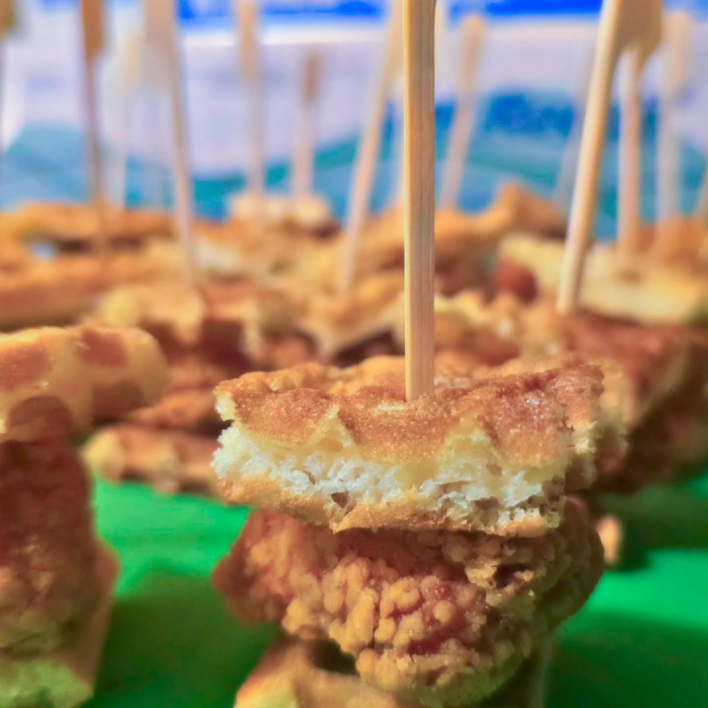 Chicken and biscuit sliders prepared by Kahelia Spencer of Key’s Catering