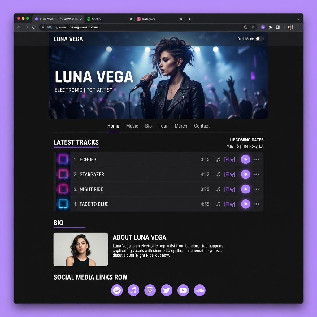 Artist Profile Page