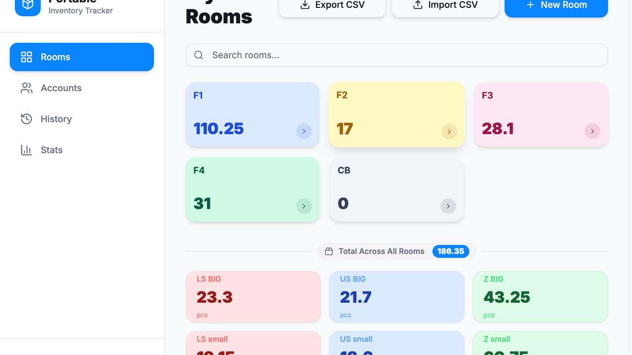 portable inventory template preview