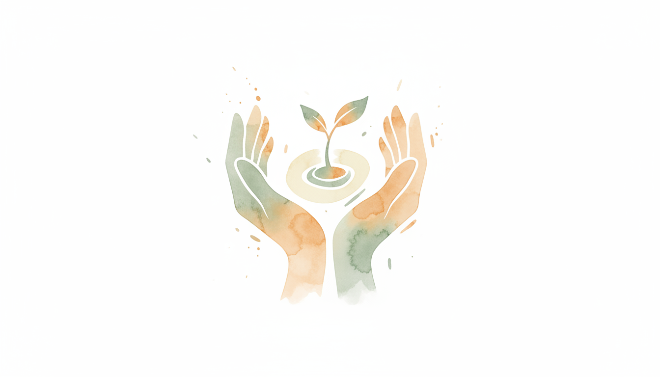 Nurturing growth illustration