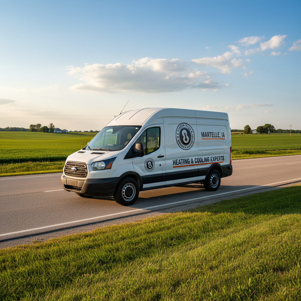 8 Finger HVAC service vehicle in Eastern Iowa