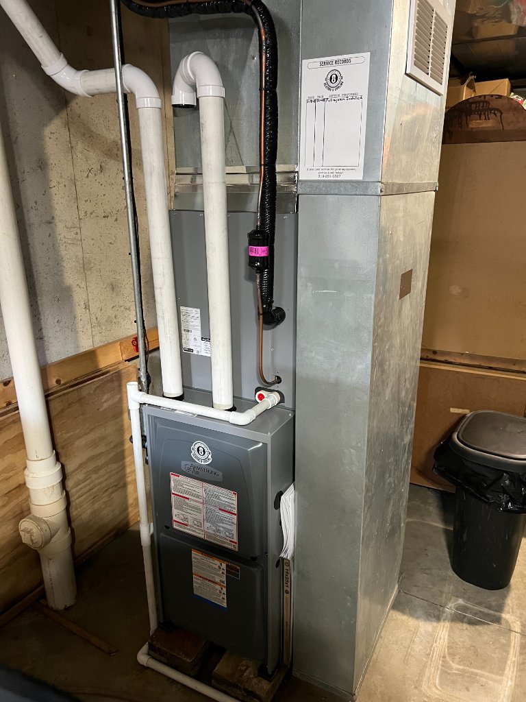 Mini-split outdoor unit — pole barn install, Eastern Iowa