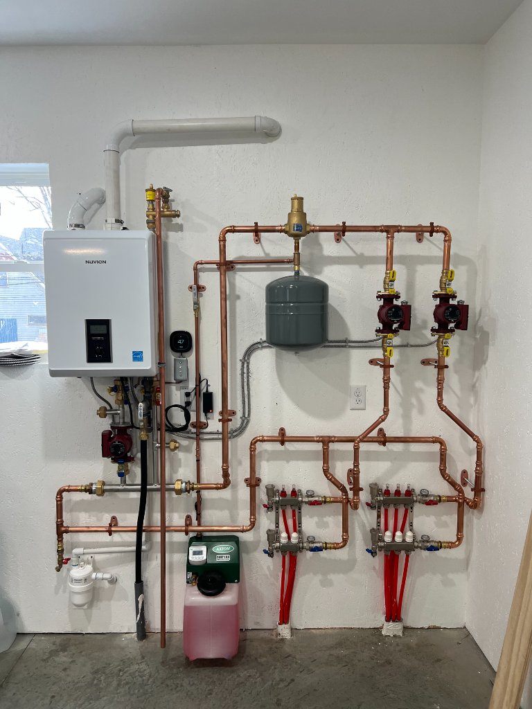 Navien combi-boiler hydronic zoning install