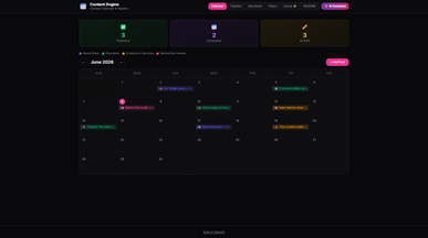 Content Engine template preview