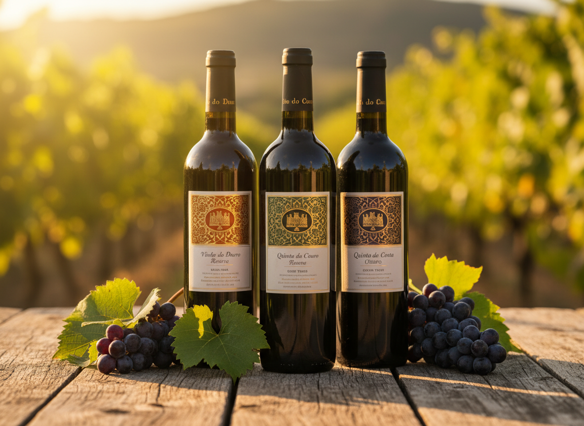 Coleção de vinhos premium