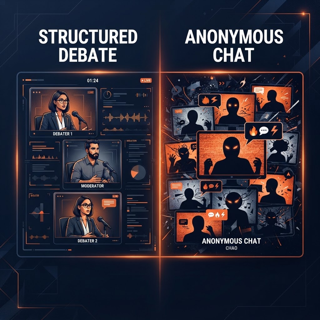 Debate vs. Monkey: How the Most Popular Omegle Look-Alike Compares
