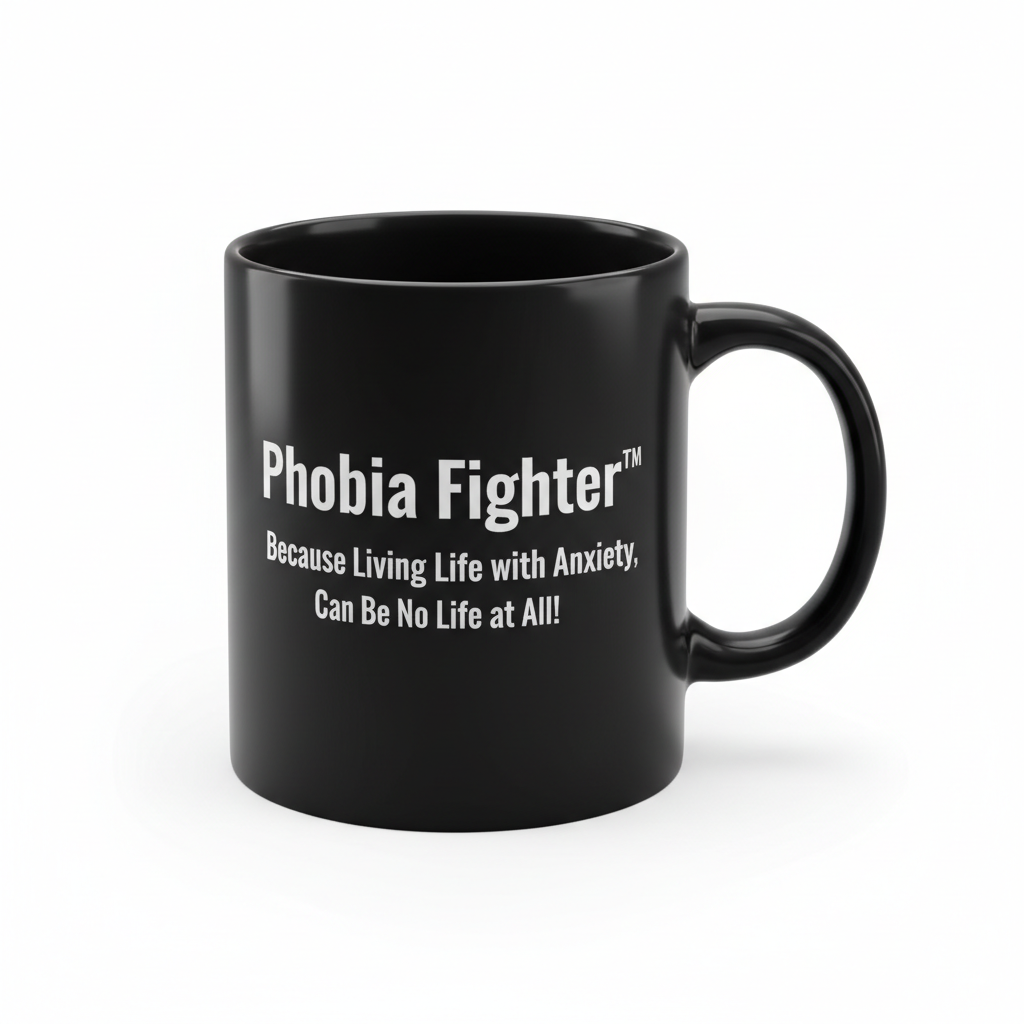 Phobe Fighter ™ Ceramic Mug — Black