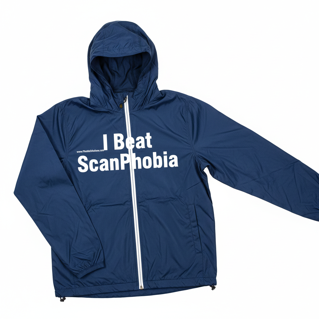 Windbreaker — I Beat ScanPhobia™ (Navy)