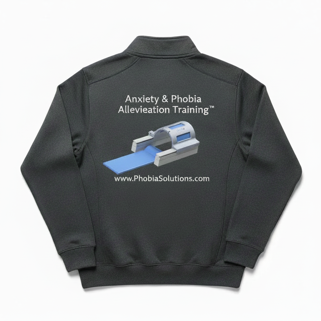 Quarter-Zip Pullover — Anxiety & Phobia Alleviation Training (Charcoal)