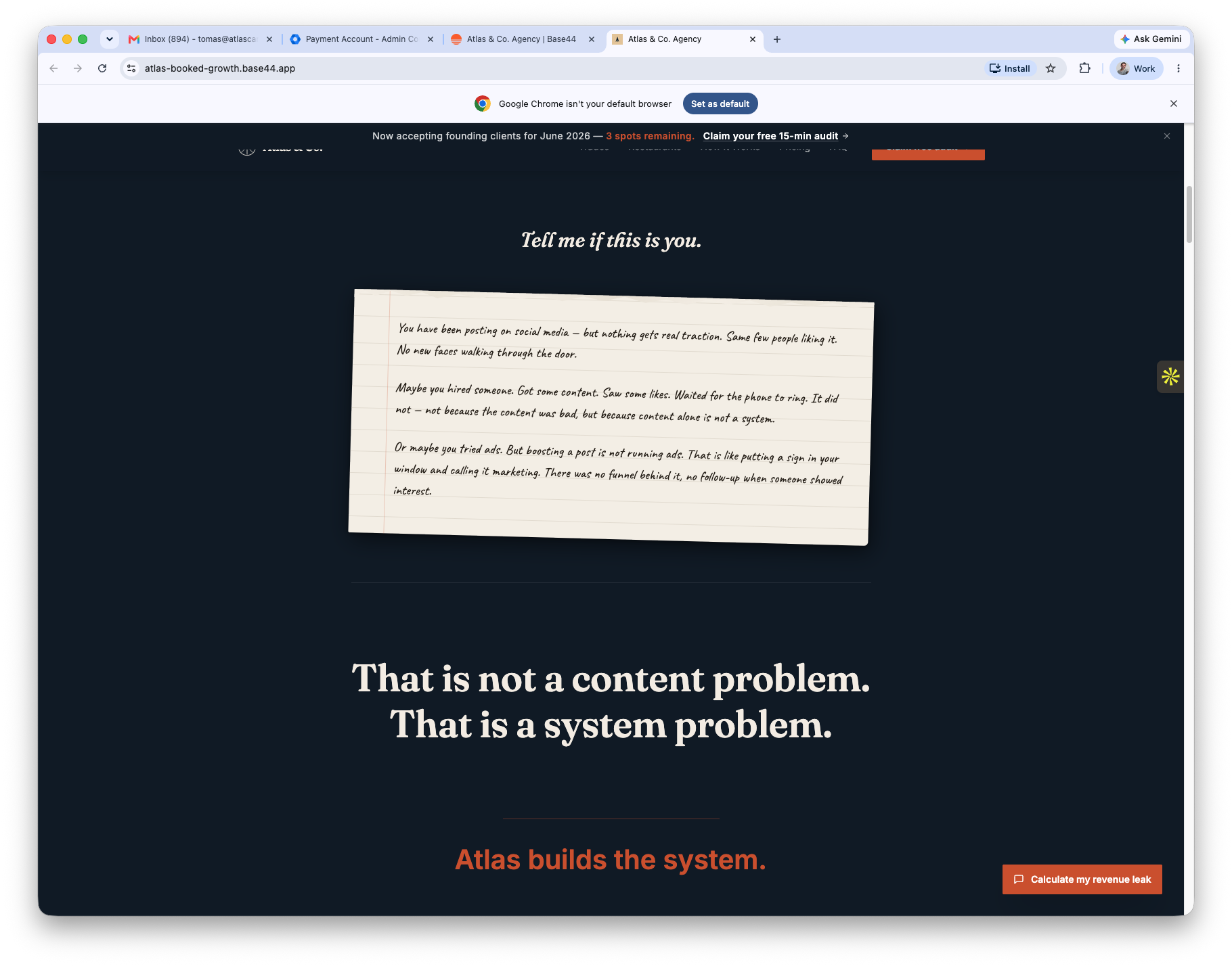 Atlas brand main page template  template preview