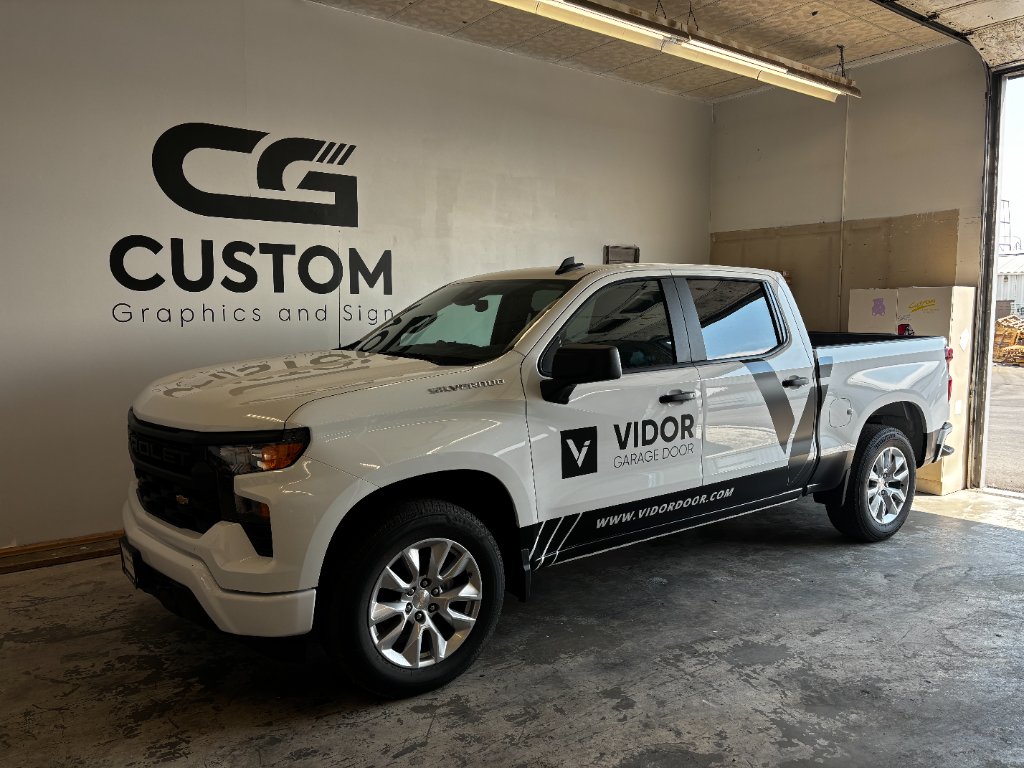 Vidor Garage Door Silverado wrap