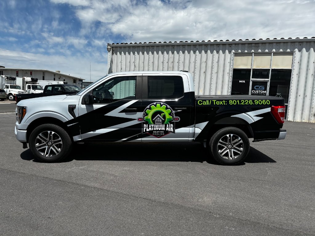 Platinum Air truck wrap