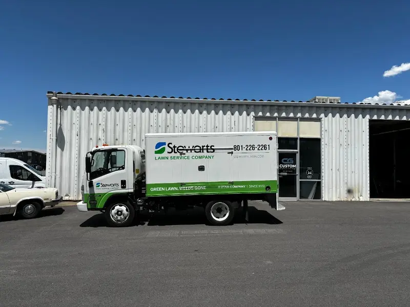 Stewarts Lawn Service Company fleet wrap