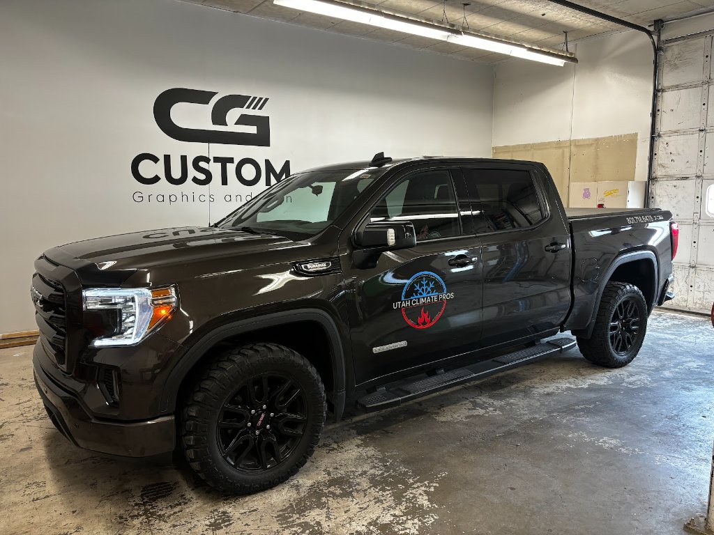 Utah Climate Pros truck graphics