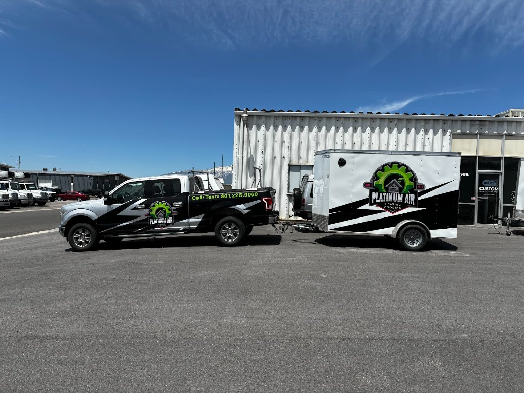 Platinum Air truck and trailer wrap