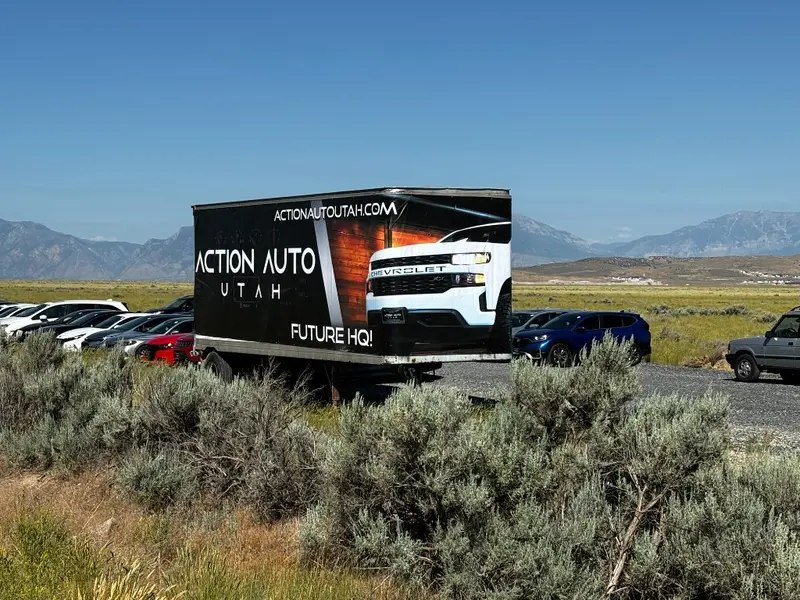 Action Auto Utah trailer wrap