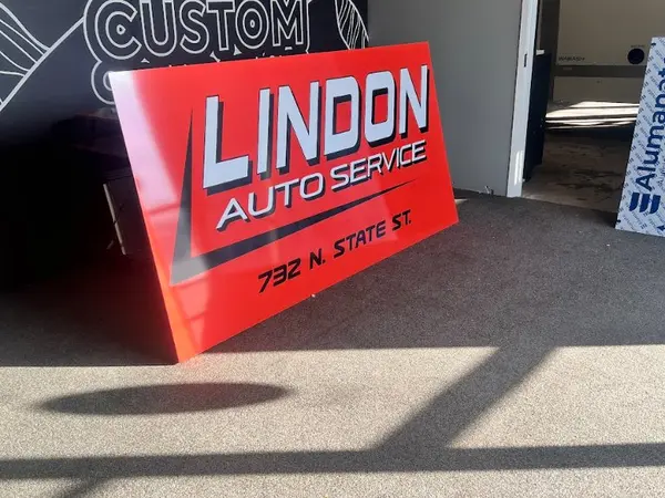Lindon Auto Service large format sign