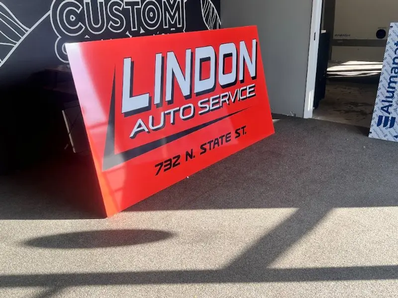 Lindon Auto Service large format sign