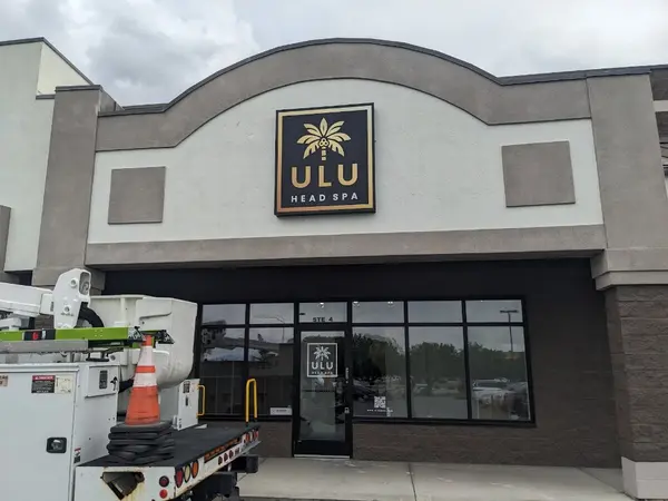 Ulu Head Spa illuminated cabinet sign