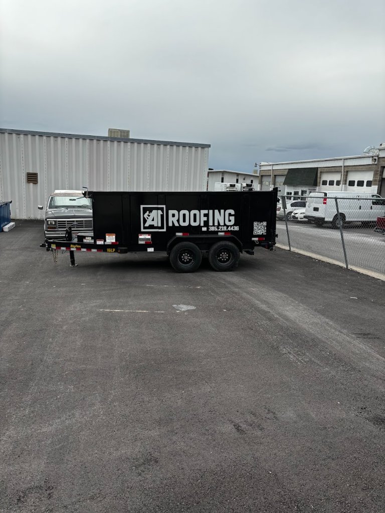 A1 Roofing dump trailer decals