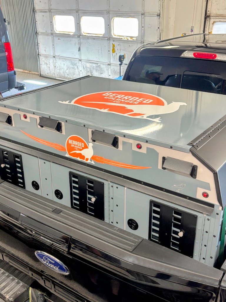 Bearded Uplander truck decals