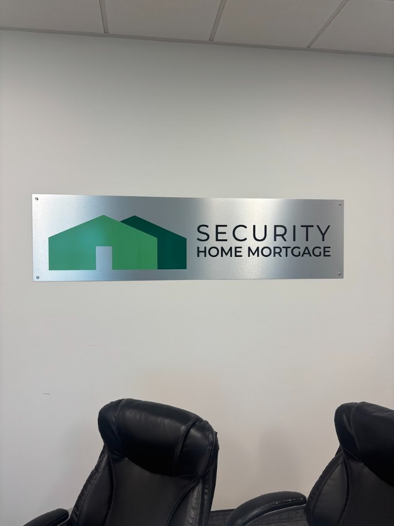 Security Home Mortgage printed sign