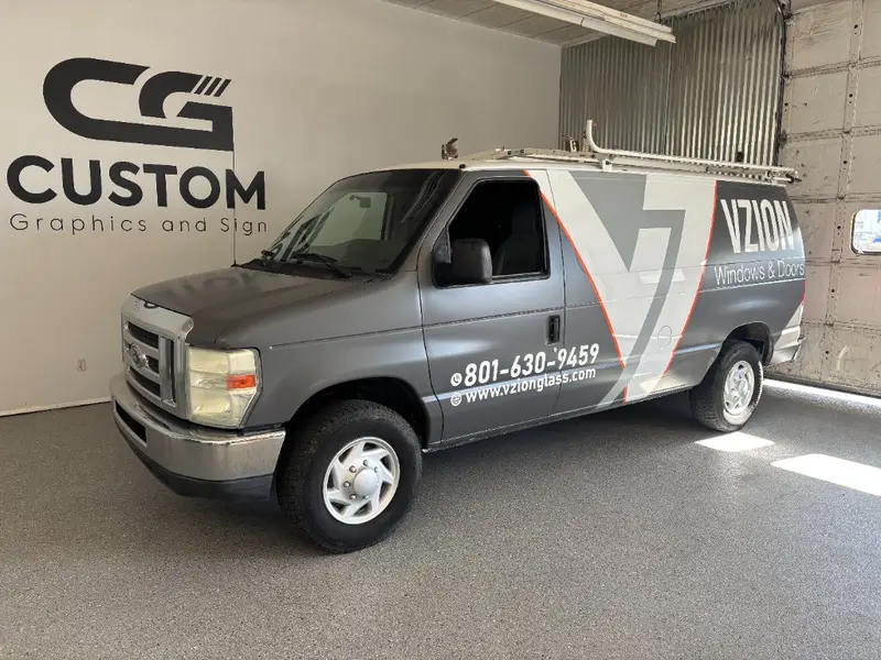 Vzion Windows and Doors van wrap