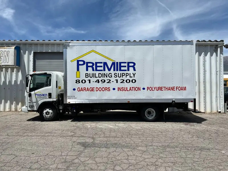 Premier Building Supply box truck graphics