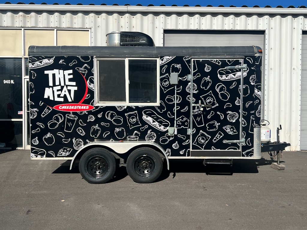 The Meat Cheesesteaks trailer wrap